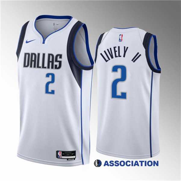 Men%27s Dallas Mavericks #2 Dereck Lively II White 2023 Draft Association Edition Stitched Basketball Jersey->dallas mavericks->NBA Jersey